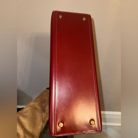 Hermes Kelly 32 Box Leather Rouge H Sellier Vintage - Picture 2 of 16